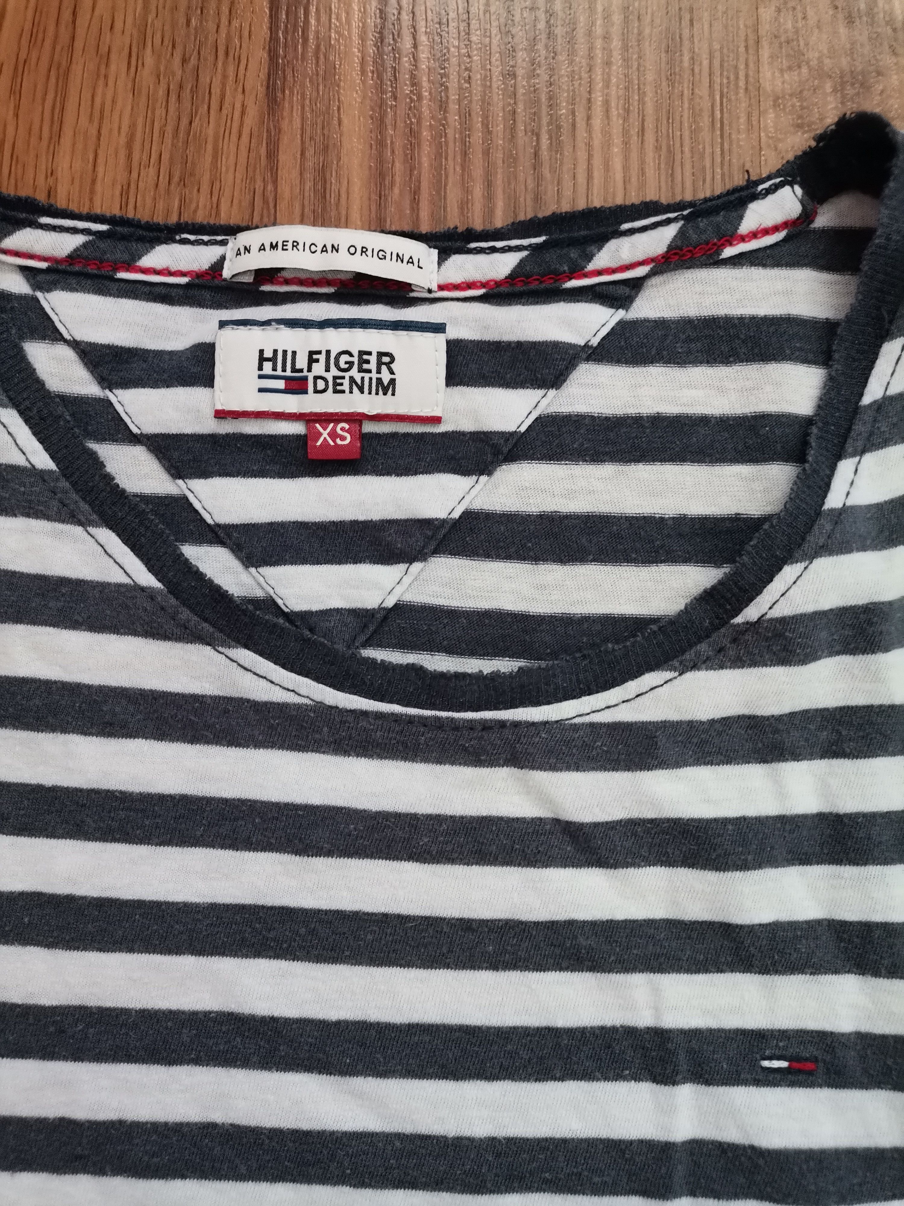 Tommy Hilfiger Hilfiger Denim Women's Striped Tee Size XS / US 0-2 / IT 36-38 - 2 Thumbnail