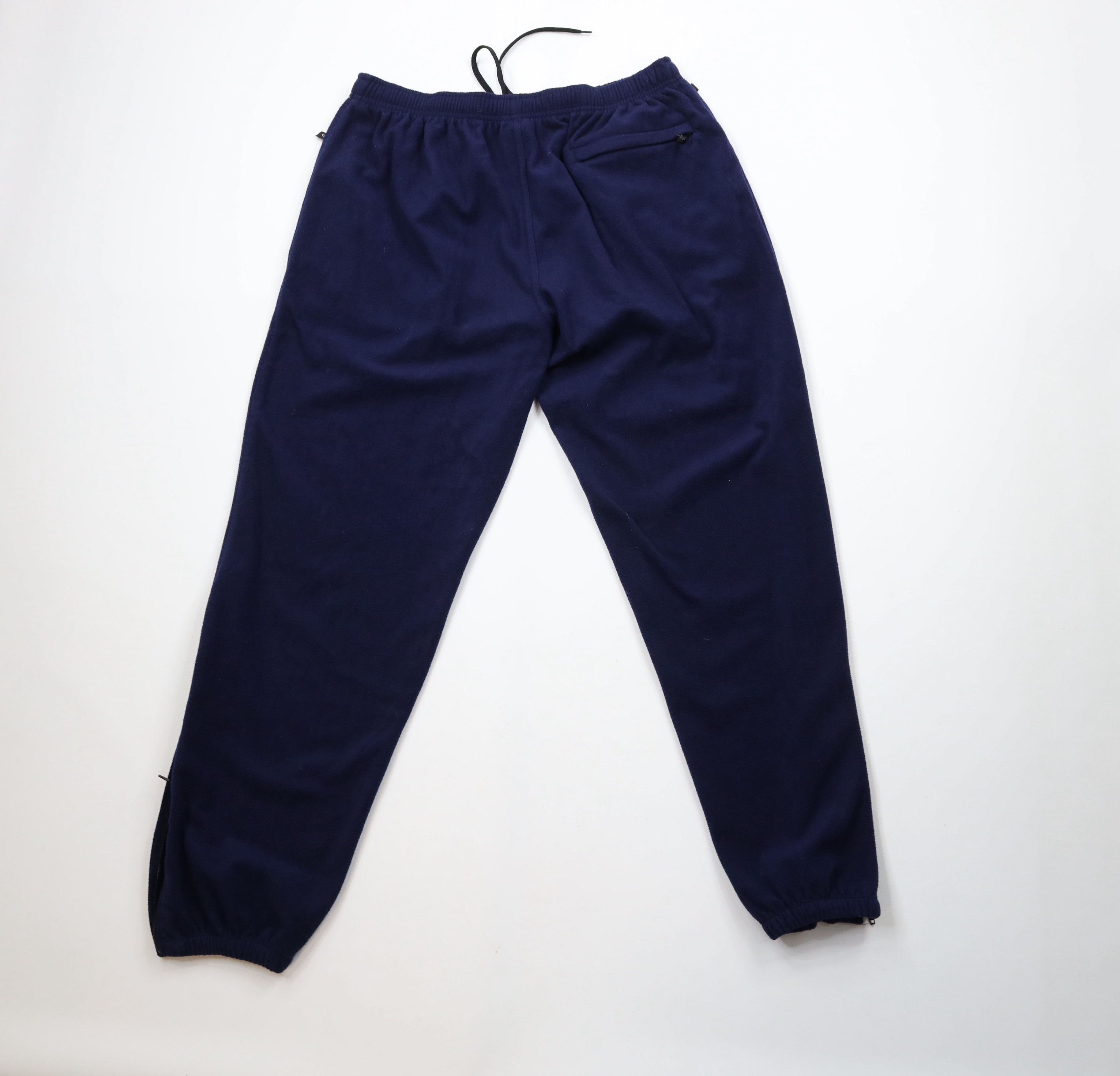 Vintage Vintage 90s Streetwear Fleece Cuffed Sweatpants Joggers Blue Size US 36 / EU 52 - 8 Thumbnail