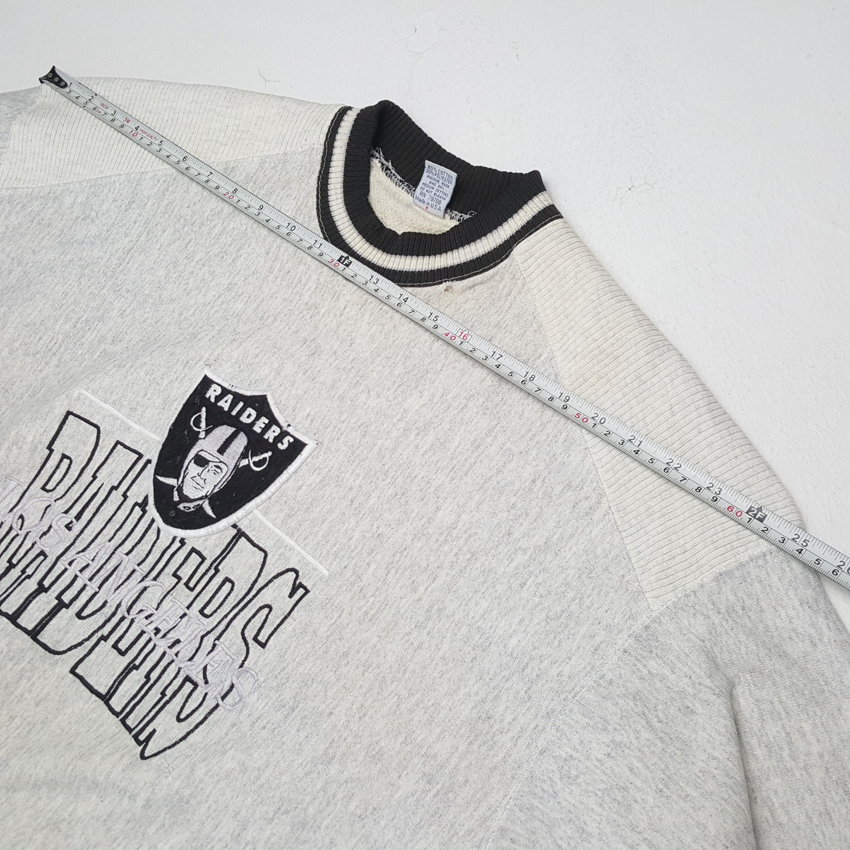 NFL × Vintage RAIDERS Center Logo Design Vintage Sweatshirt Size US M / EU 48-50 / 2 - 4 Thumbnail