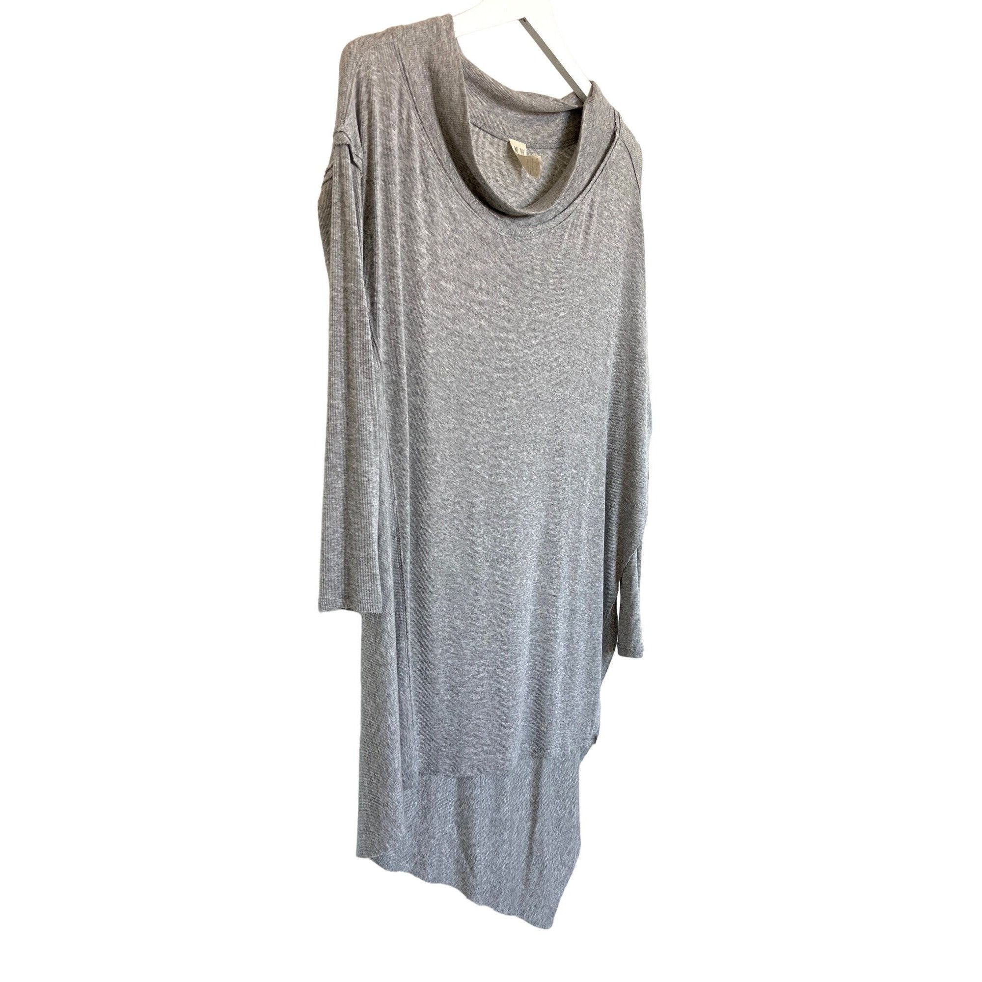 Free People Free People Grapevine Heather Grey Asymmetrical Tunic Size XS / US 0-2 / IT 36-38 - 5 Thumbnail