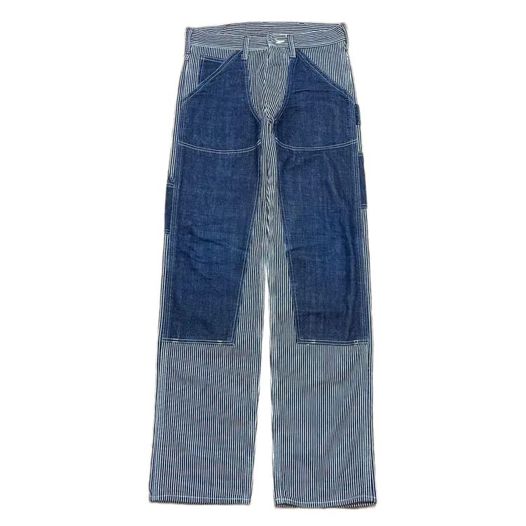 Japanese Brand Vintag Eight-G Carpenter Double Knee Hickory Pants Size US 31 - 1 Thumbnail