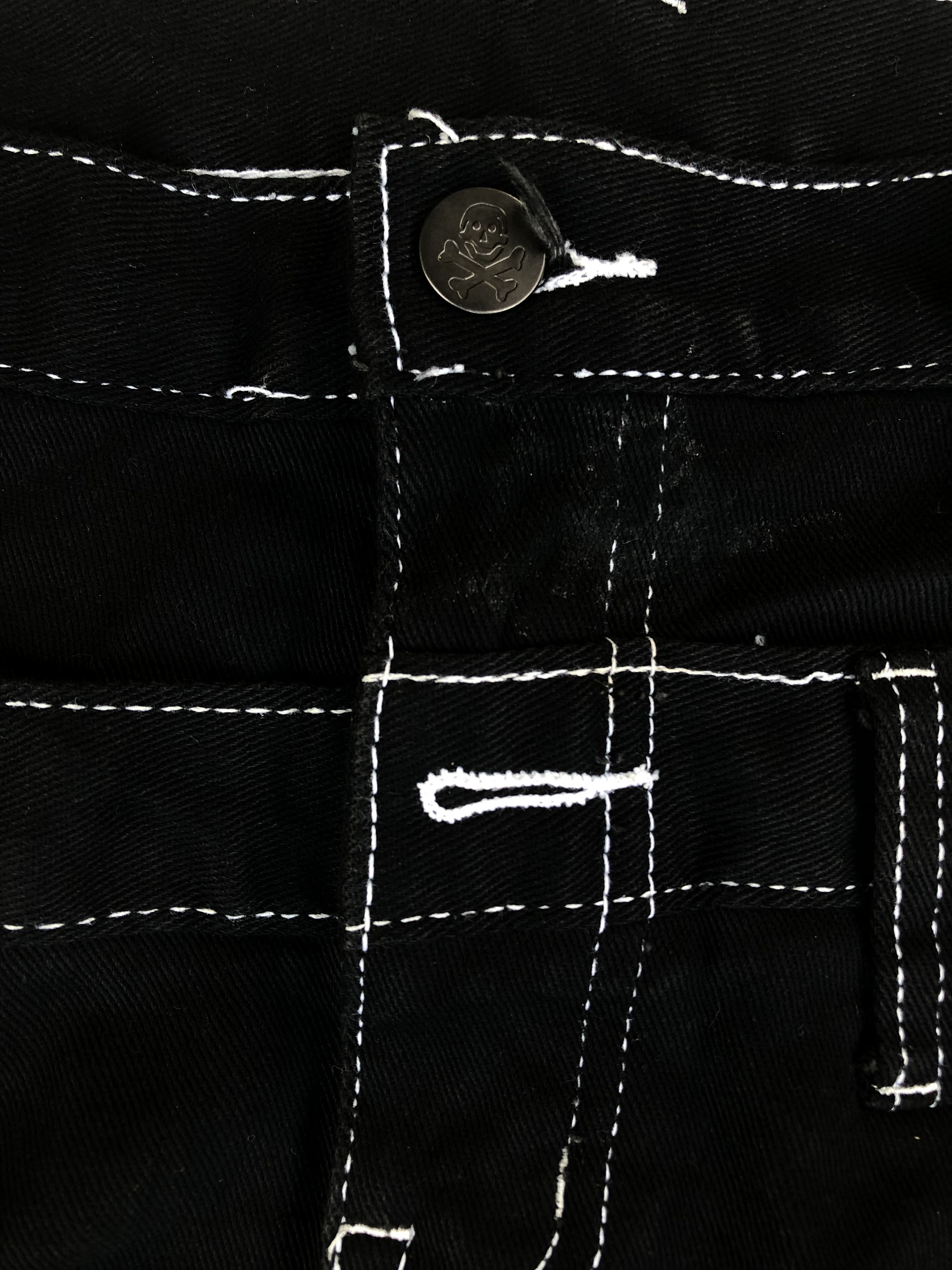 Japanese Brand Y2K Hell Cat Punks Double Waist Pants Size US 30 / EU 46 - 7 Thumbnail