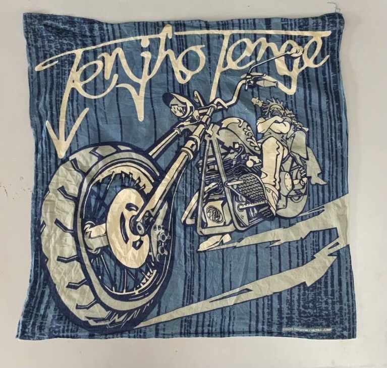 Japanese Brand Vintage Tenjho Tenge Handkerchief Size ONE SIZE - 16 Thumbnail