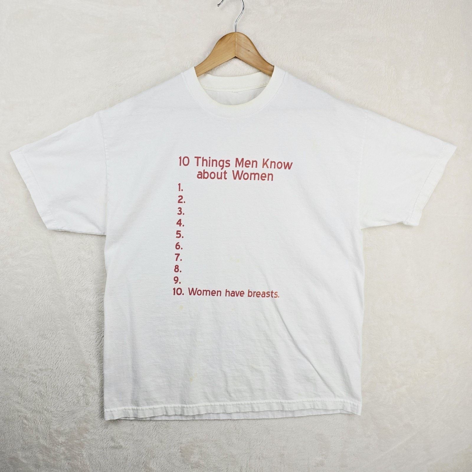 Other Vintage 10 Things Men Know About Women Shirt Mens XL Funny Size US XL / EU 56 / 4 - 2 Thumbnail