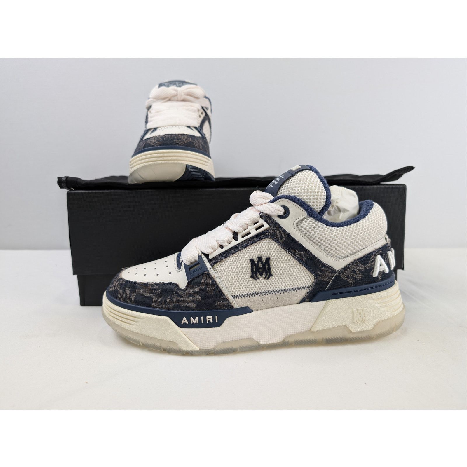 Amiri o1rshd1 MA Quad MA-1 Sneakers in Midnight Indigo Size US 14 / EU 47 - 20 Thumbnail