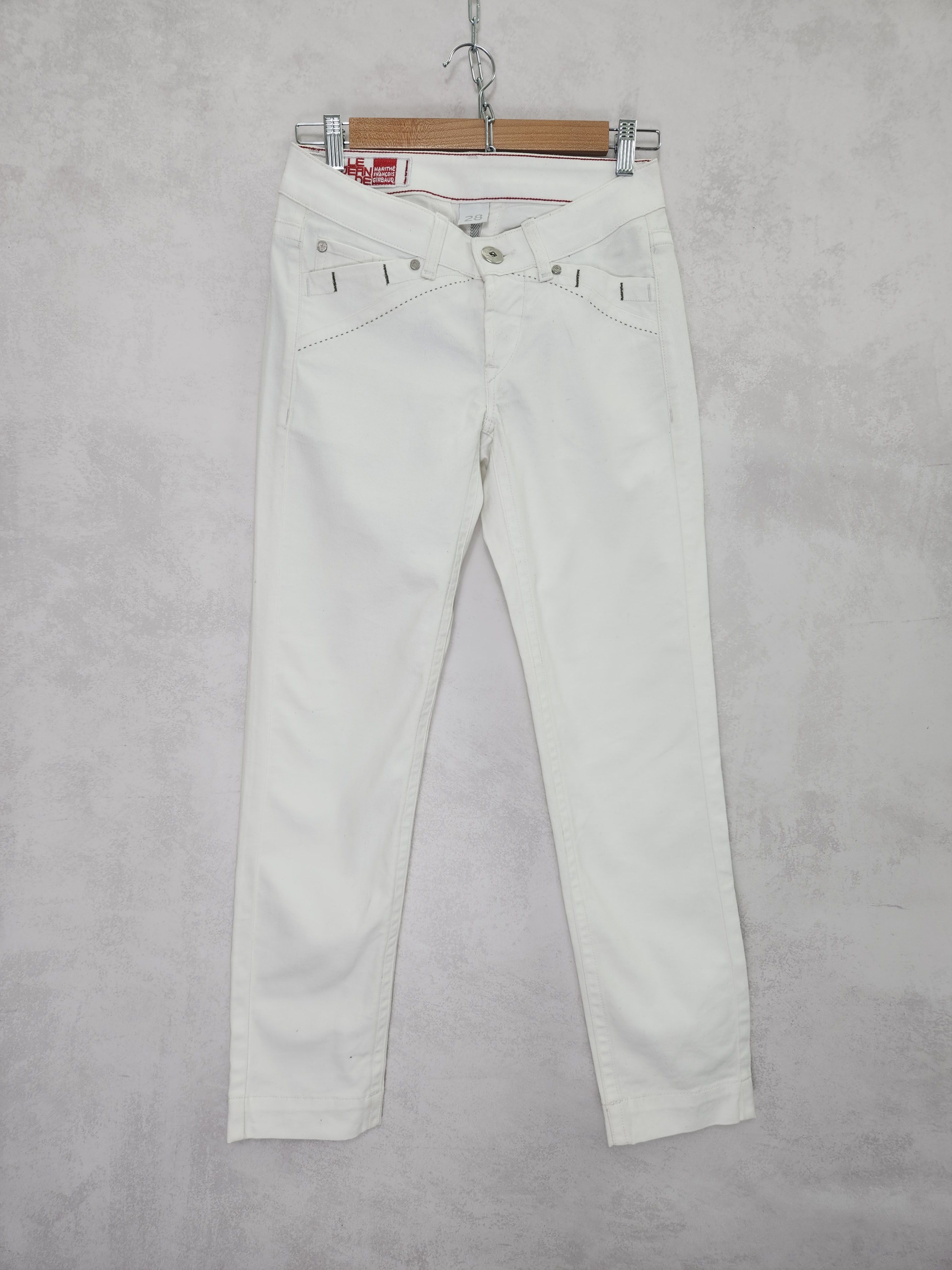 Marithe + Francois Girbaud Marithe francois girbaud x brucket white bull stretch jeans Size 28" / US 6 / IT 42 - 1 Thumbnail