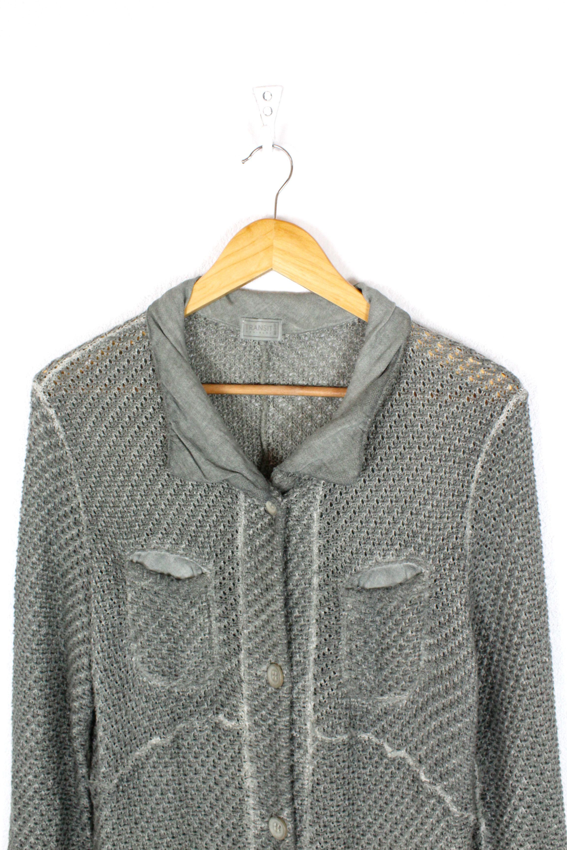 Transit Transit parSuch Avant Garde Heavy Knit Long Cardigan Sweater Size M / US 6-8 / IT 42-44 - 2 Thumbnail