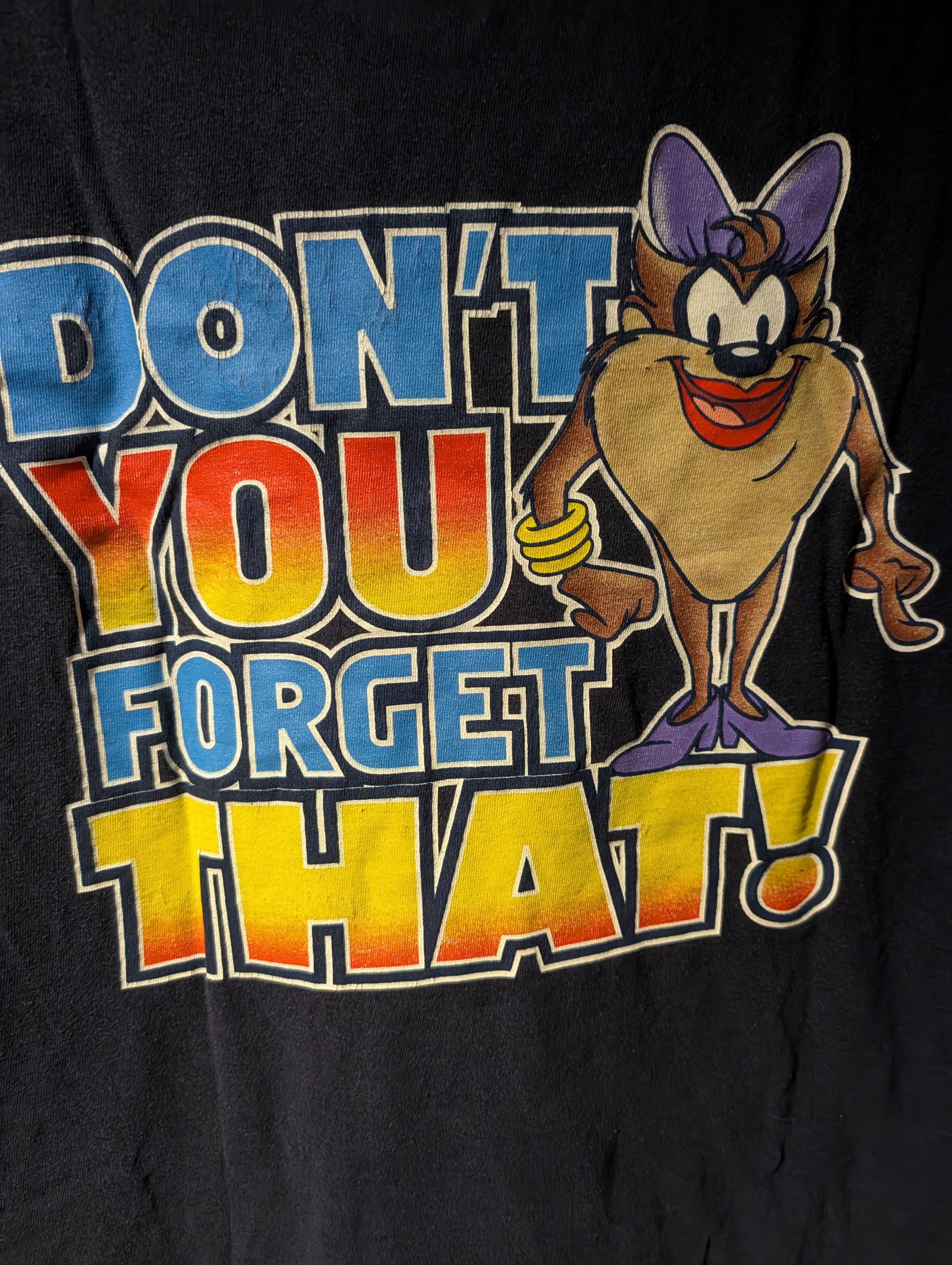 Cartoon Network VTG Looney Tunes Taz I Make The Rules Graphic T-Shirt Womans Size XL / US 12-14 / IT 48-50 - 9 Thumbnail
