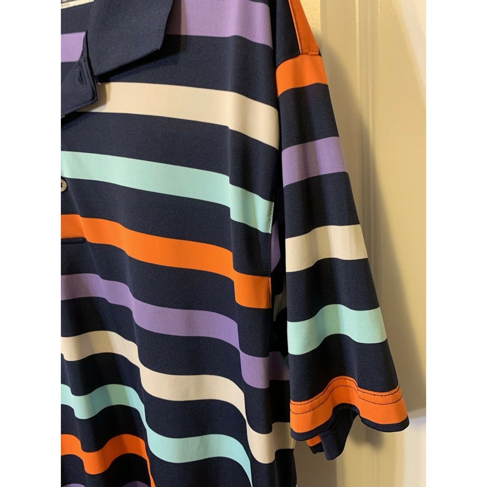 Roundtree & Yorke Roundtree & Yorke Performance polo Men’s Sz XL Striped Multi Size US XL / EU 56 / 4 - 5 Thumbnail