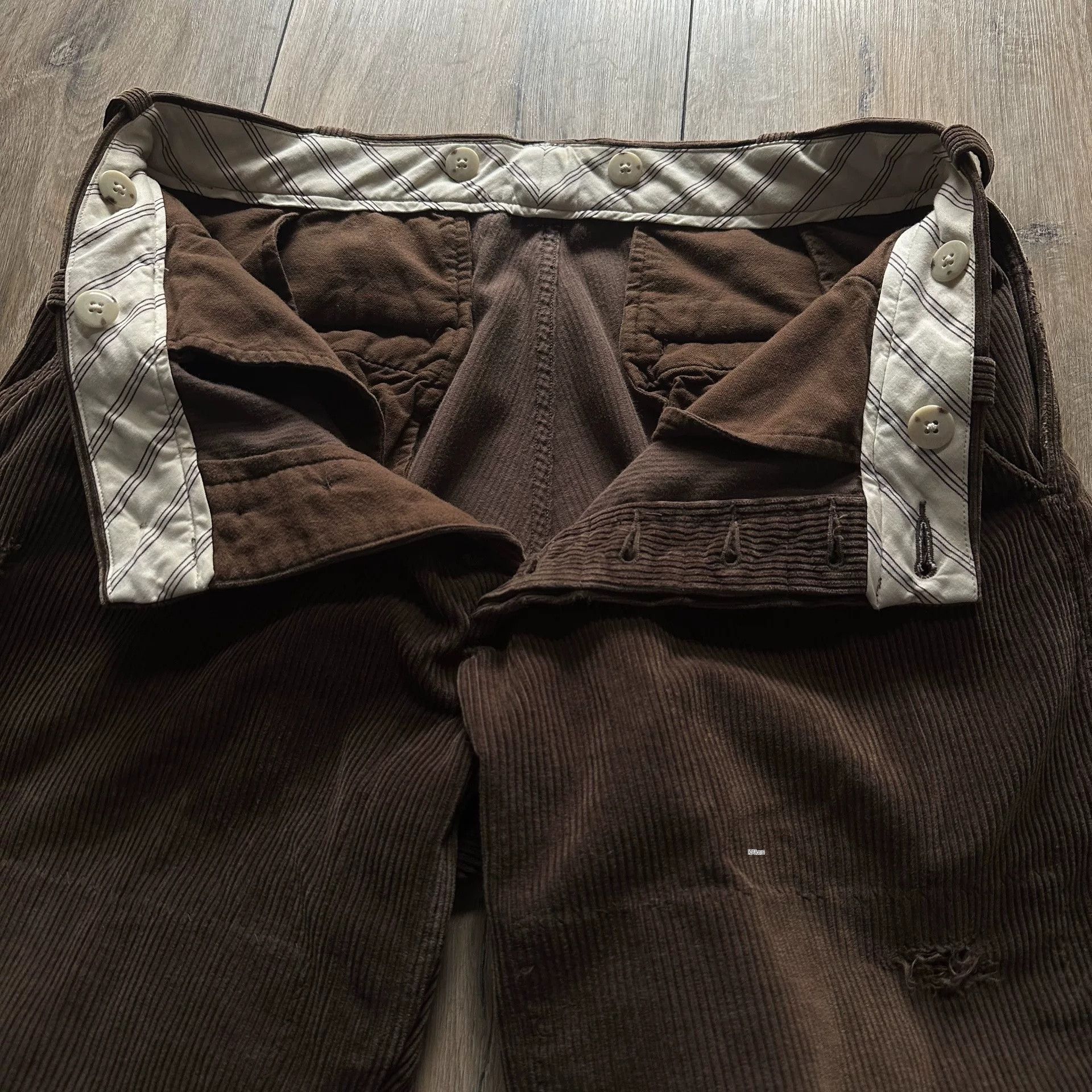 Old Joe OLD JOE Distressed Corduroy Pants Size US 32 / EU 48 - 3 Thumbnail