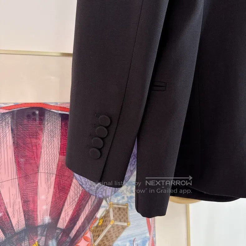 Dior Dior Black shield suit jacket Size M / US 6-8 / IT 42-44 - 4 Thumbnail