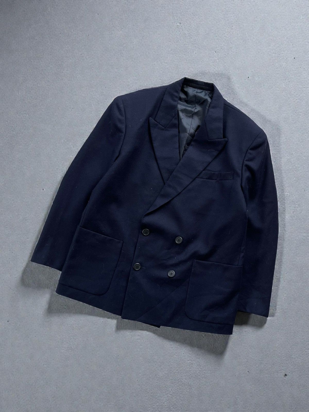 Yohji Yamamoto Yohji Yamamoto Double-Breasted Tailored Blazer/Jacket Size US M / EU 48-50 / 2 - 2 Thumbnail