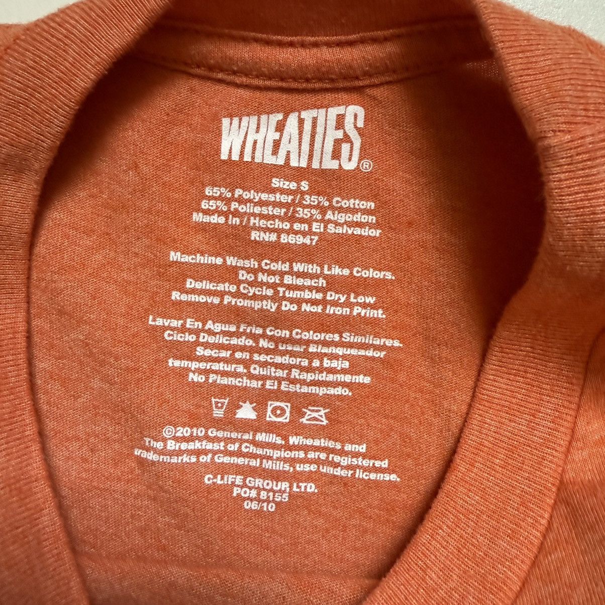 Grailed × Vintage Vintage 2010 Wheaties Breakfast Of Champions Tee Size US S / EU 44-46 / 1 - 5 Thumbnail