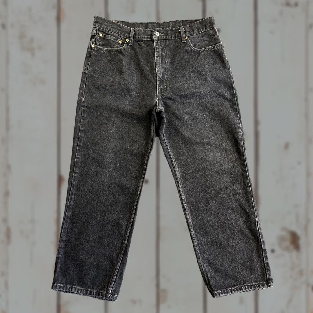 Levi's Levi’s 550 Jeans Relaxed Fit Men’s 40 x 30 Black Denim Logo 5-Pocket Tapered Vintage Free Shipping Size US 40 / EU 56 - 1 Thumbnail