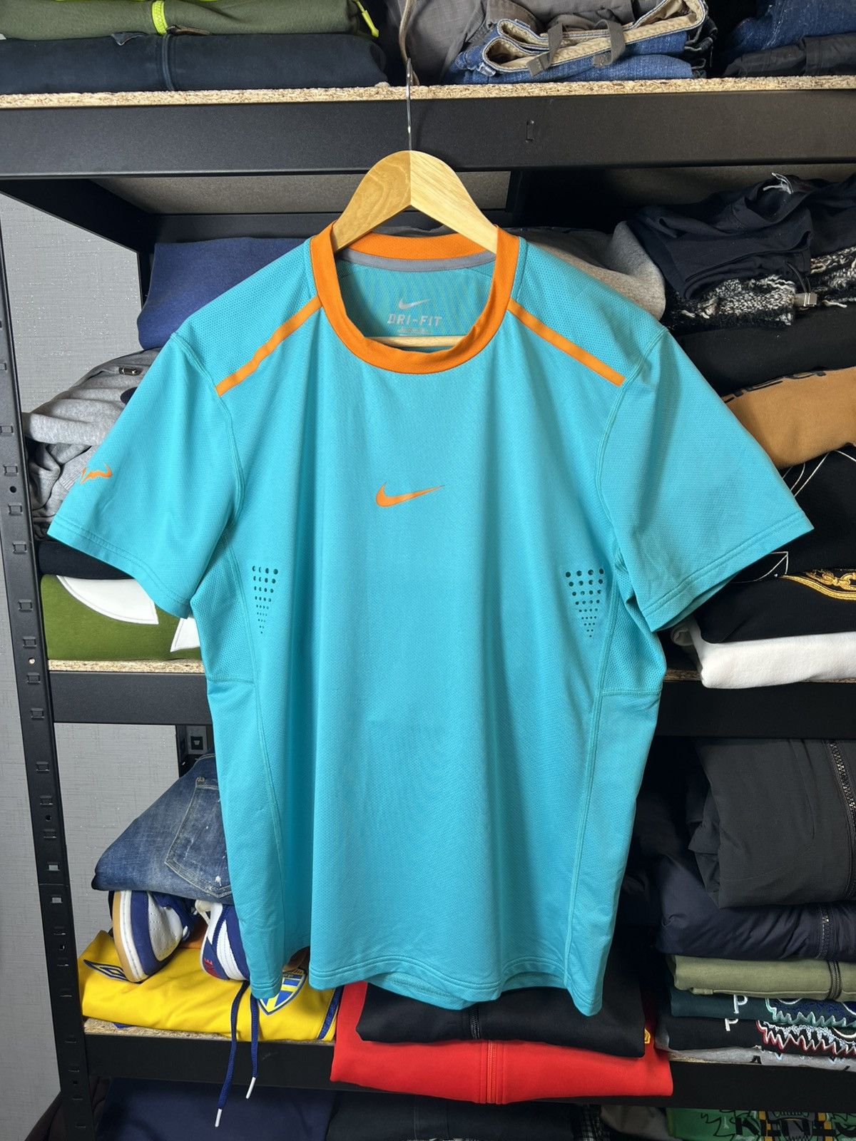 Nike 🎾 Nike Dri-Fit Rafael Nadal 2014 Tennis Shirt — Rafa Size M Size US M / EU 48-50 / 2 - 2 Thumbnail