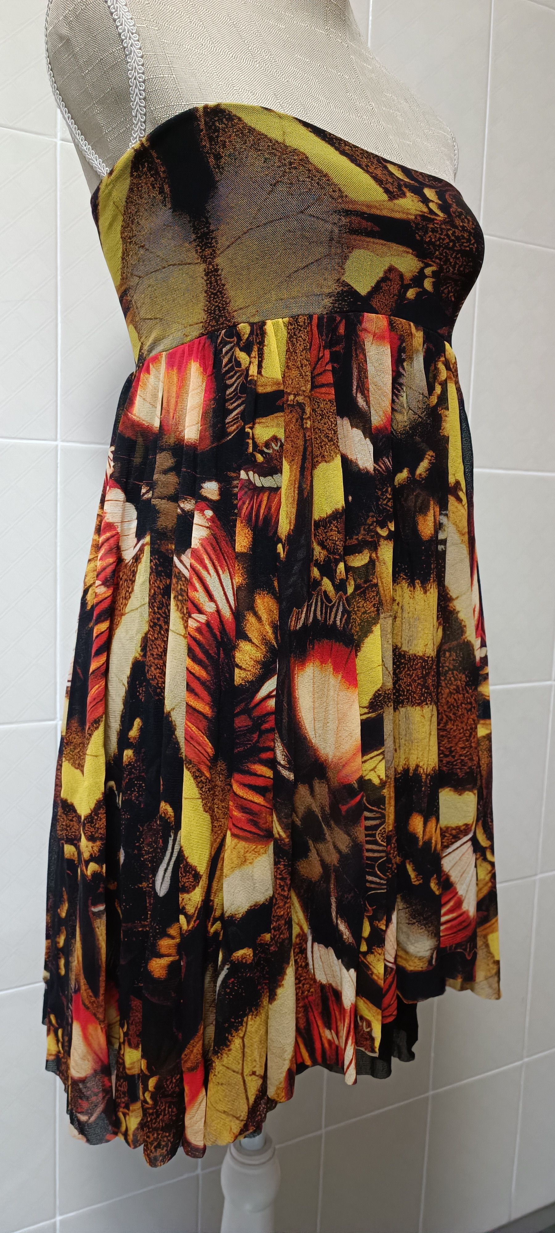 Jean Paul Gaultier 2000's - Butterflies MIDI dress Size S / US 4 / IT 40 - 4 Thumbnail