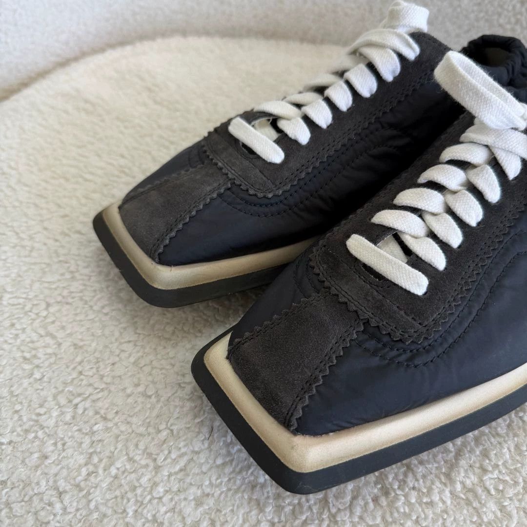 MM6 MM6 Black Square Toe Sneaker 37 #4004 Size US 6.5 / IT 36.5 - 6 Thumbnail