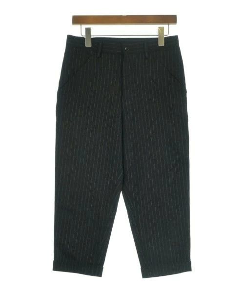 Comme des Garcons Black Cropped Striped Wool Long Pants Size US 30 / EU 46 - 1 Thumbnail