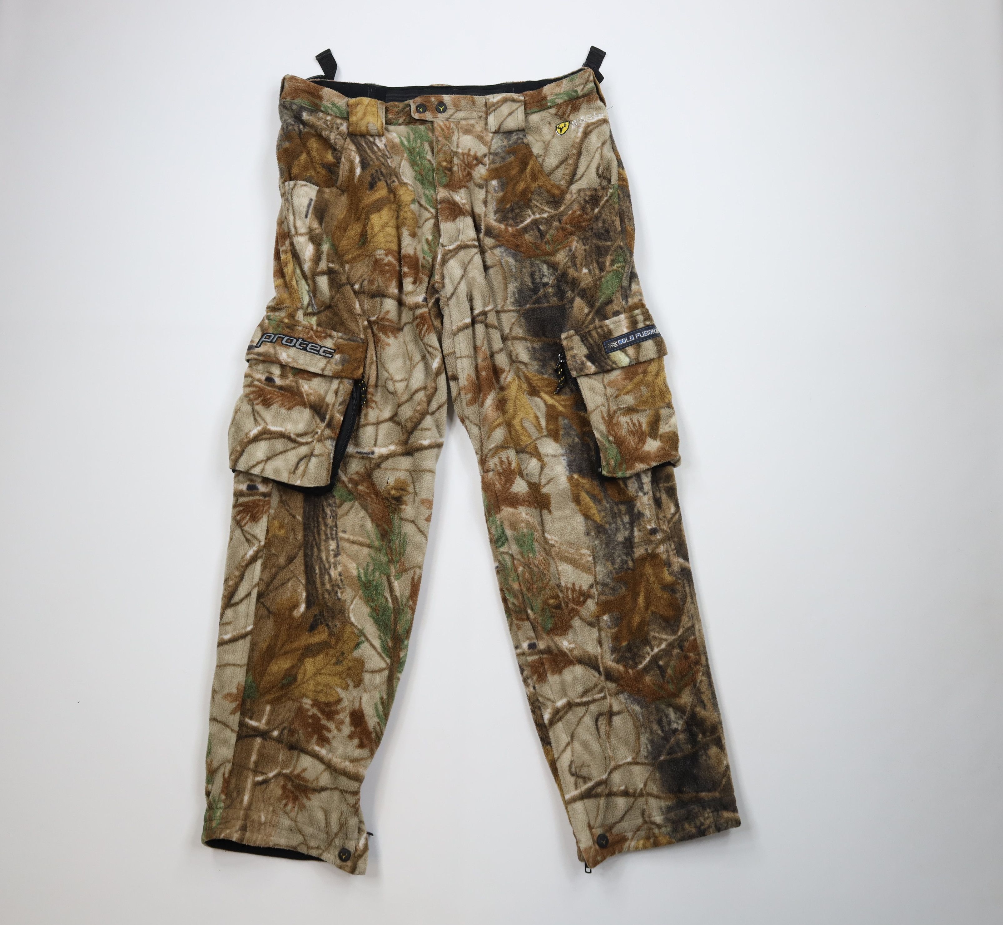 Vintage Vintage Scentblocker Camouflage Fleece Wide Leg Cargo Pants Size US 36 / EU 52 - 1 Thumbnail