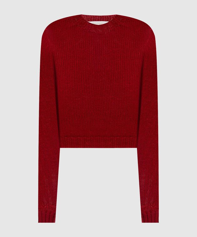 Palm Angels o1y1225 Crewneck Sweater in Red Size XS / US 0-2 / IT 36-38 - 1 Thumbnail