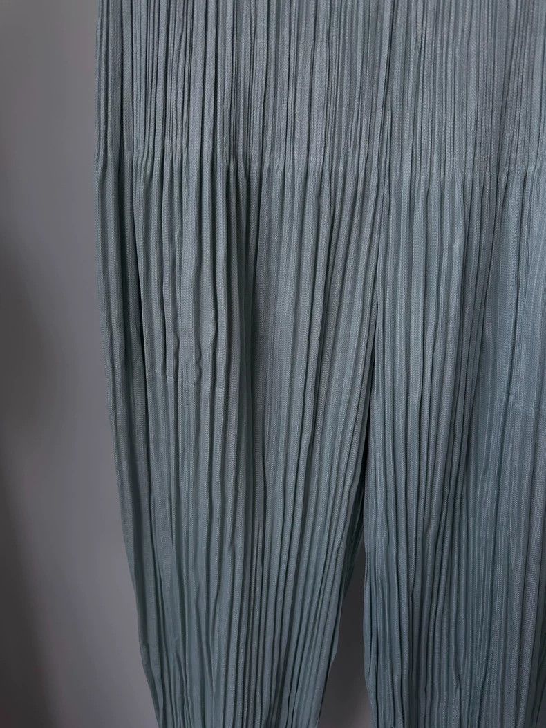 Issey Miyake Issey Miyake size:3 Light blue pleated puff pants Size 32" / US 10 / IT 46 - 4 Thumbnail