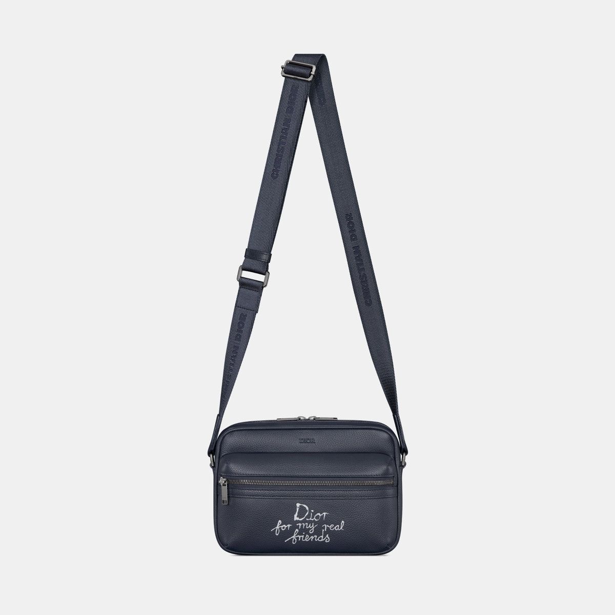 Dior o1bcso1str0226 Size:OS/Zipped Messenger Bag in Nevy Blue Size ONE SIZE - 4 Thumbnail