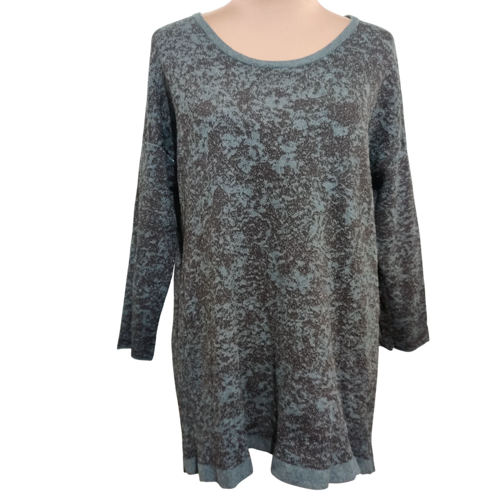Other Simply Vera Vera Wang XL Gray Sparkle Tunic Top 3/4 Sleeve S Size XL / US 12-14 / IT 48-50 - 1 Thumbnail