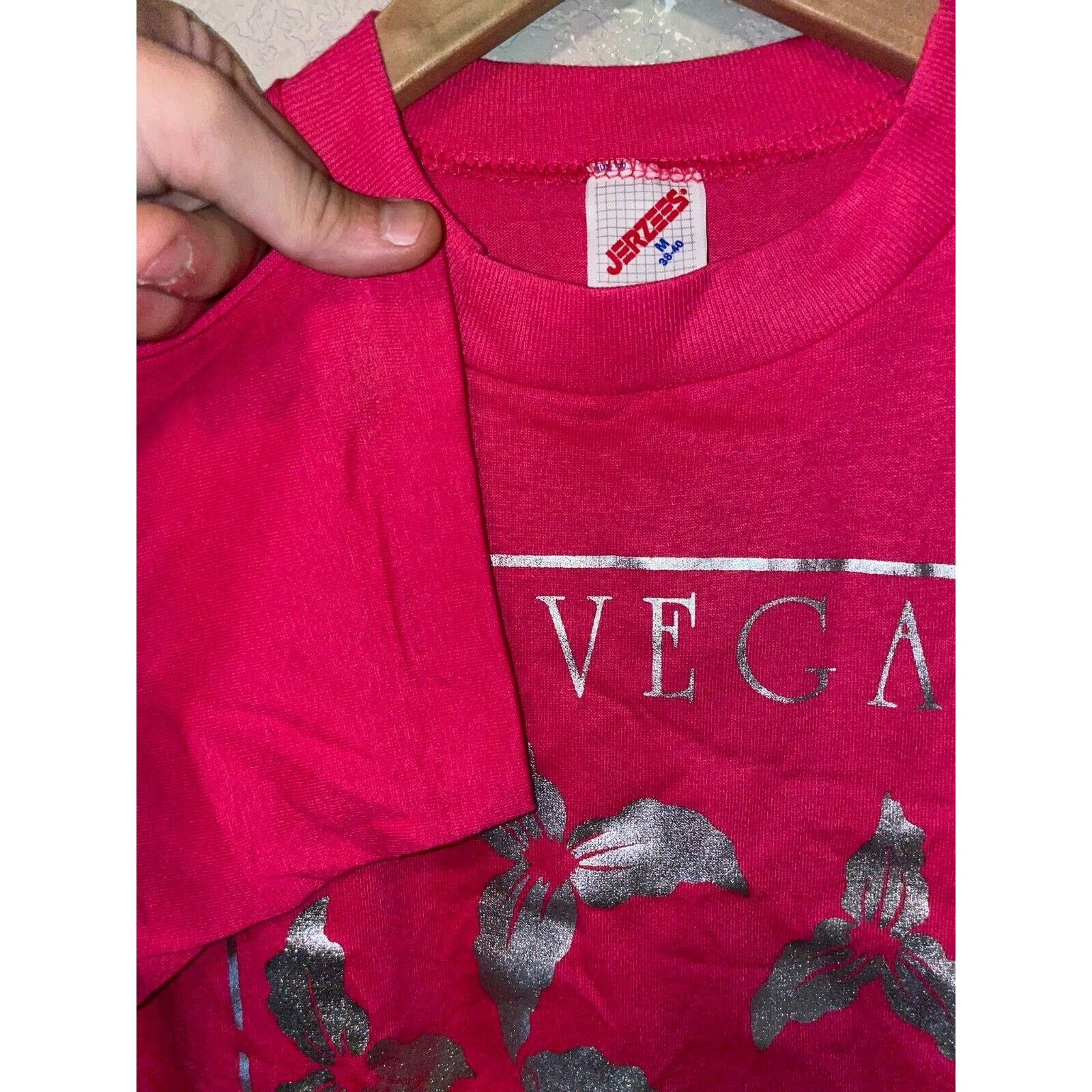 Jerzees Vintage Las Vegas Shirt Lake Tahoe Ski Test Print Tee 80s M Size US M / EU 48-50 / 2 - 5 Thumbnail