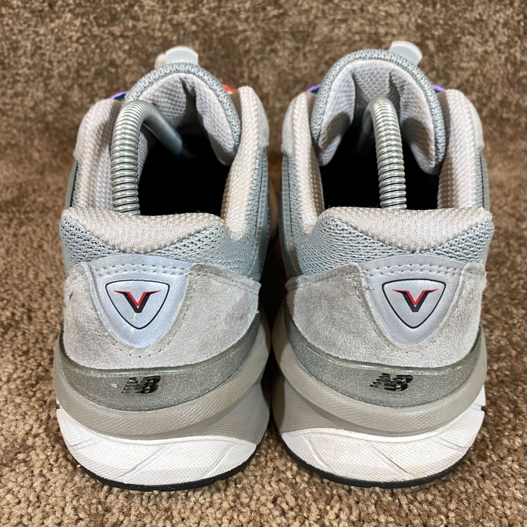 New Balance New Balance 990v5 Womens 9 D Wide Castle Gray White Running W990GL5 Made in USA Size US 9 / IT 39 - 7 Thumbnail