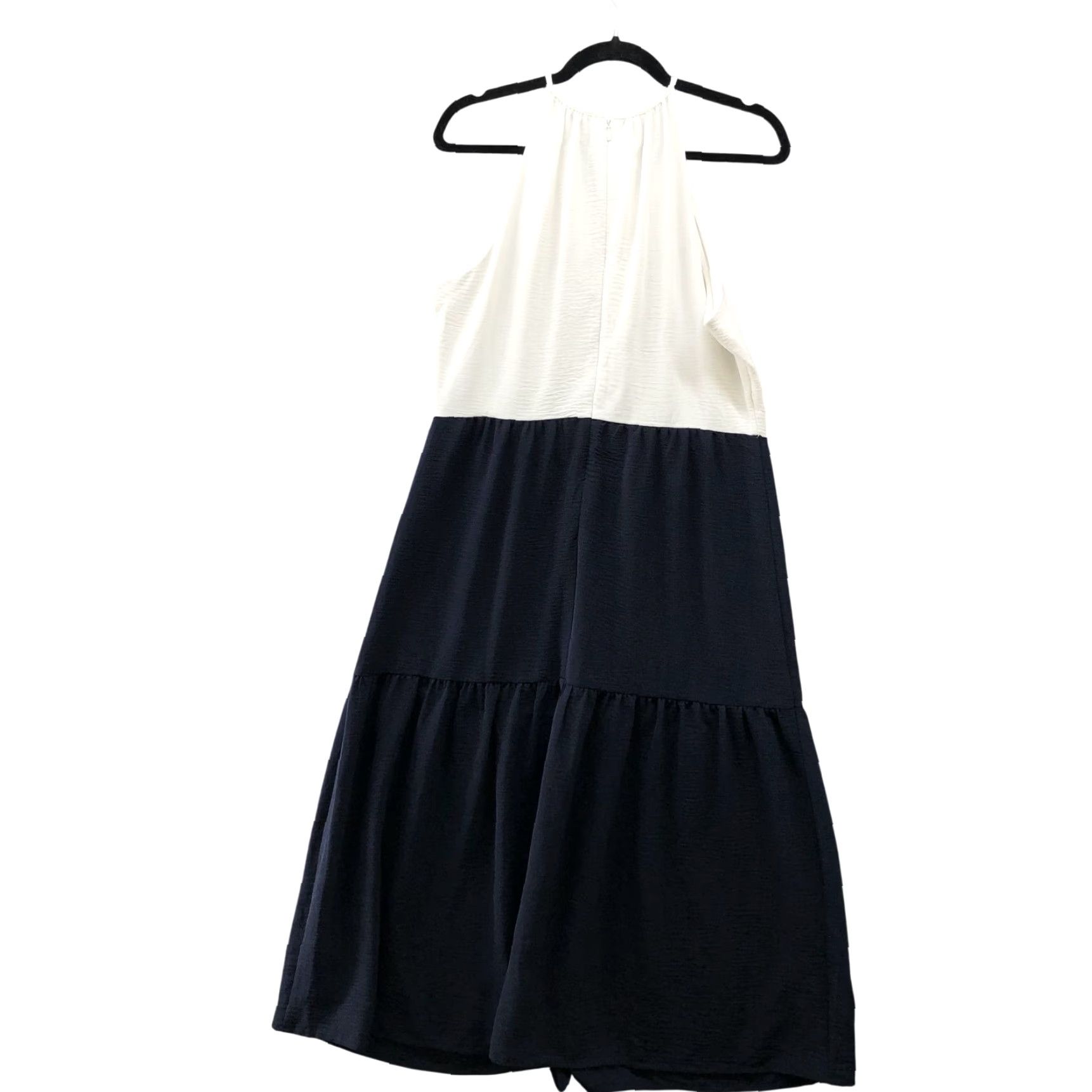 DKNY DKNY Maxi Dress Size 10 Halter Sleeveless White Navy Blue Dress Maxi Dress Women 10 Halter Sleeveless Solid Pattern Spring Summer Fashion Size L / US 10 / IT 46 - 2 Thumbnail