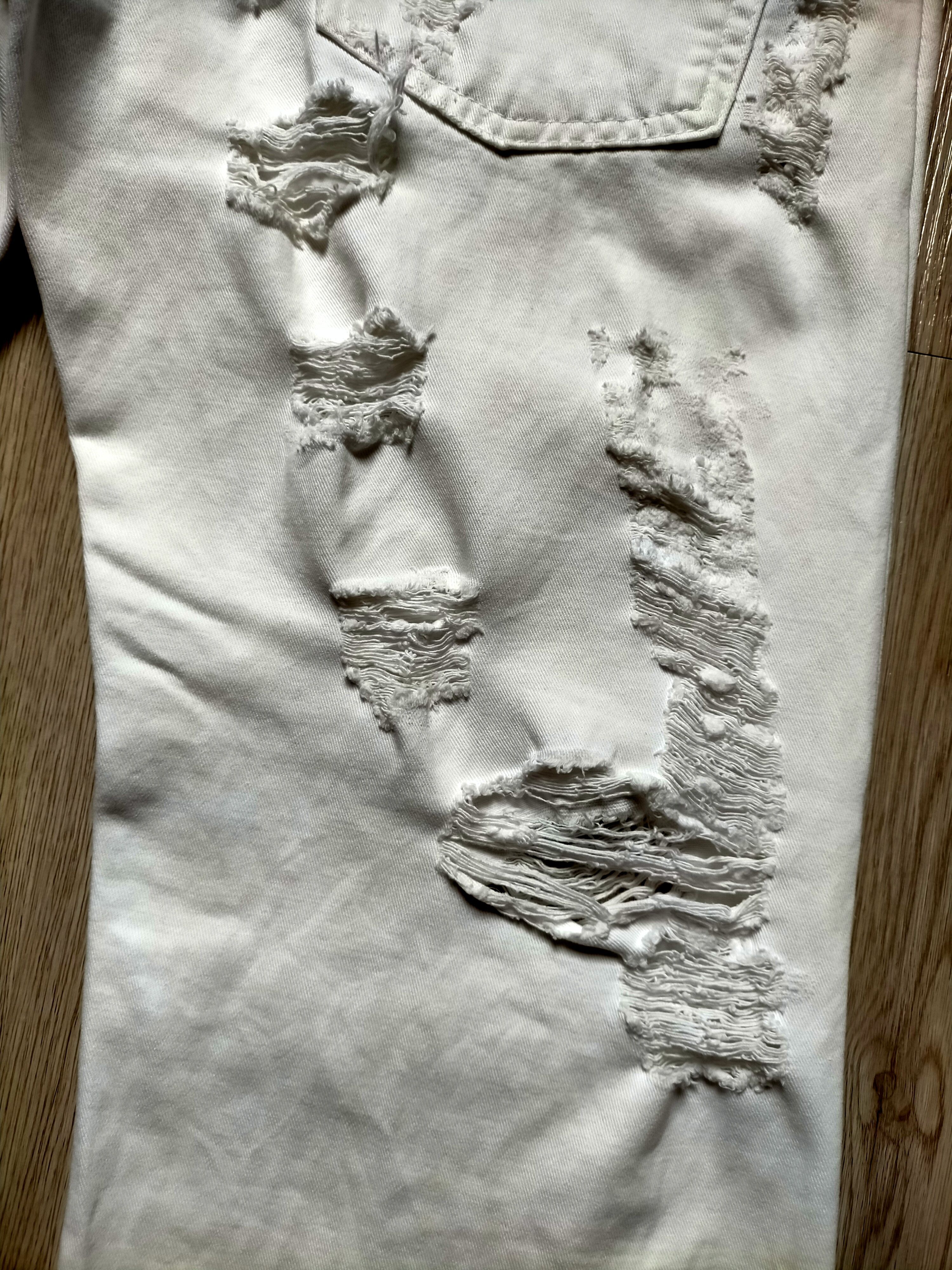 Dolce & Gabbana Dolce&Gabbana White Ripped Jeans 2005 Zipped Denim Size US 34 / EU 50 - 15 Thumbnail