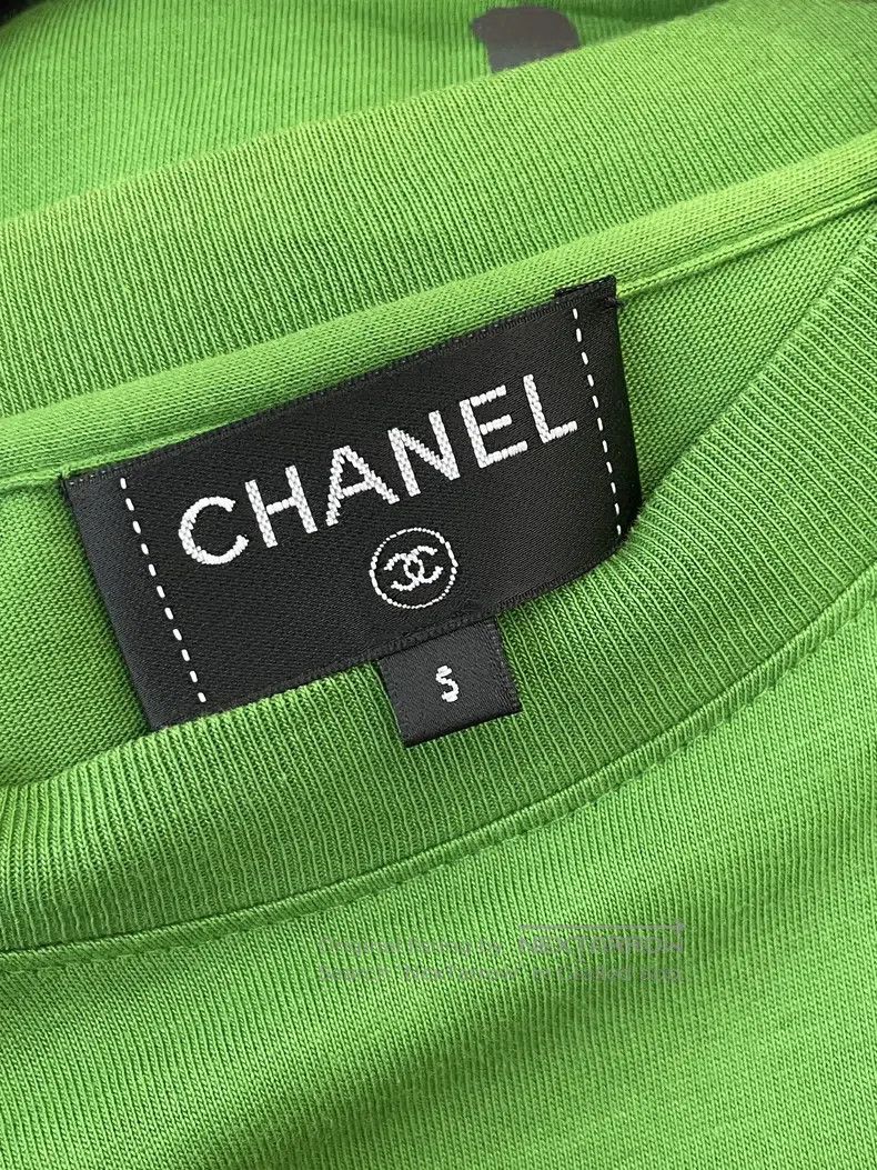 Chanel Chanel Feidong co-branded green letter logo stud beads lon Size S / US 4 / IT 40 - 4 Thumbnail