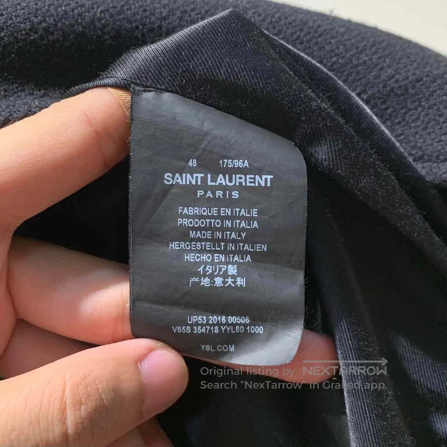 Saint Laurent Paris Saint Laurent Striped Baseball Jacket. Size US M / EU 48-50 / 2 - 4 Thumbnail
