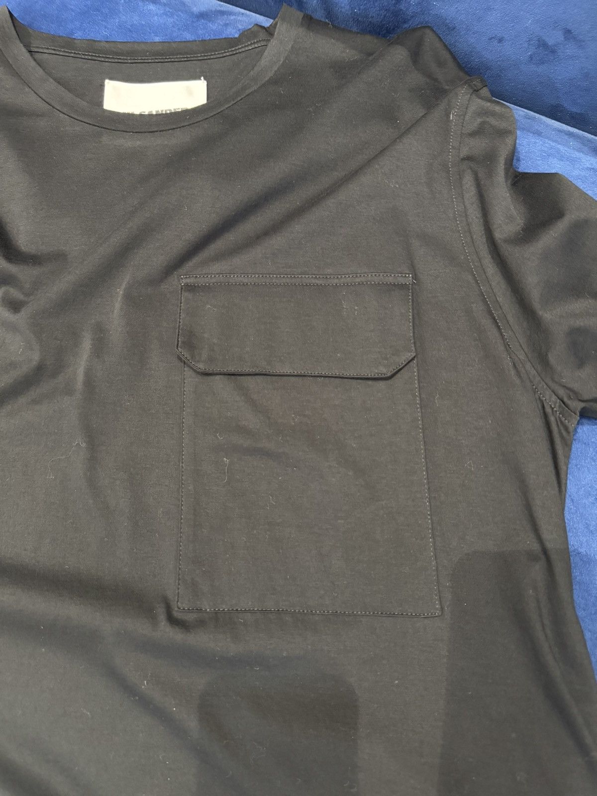 Jil Sander NWT Pocket Detail Long Sleeve T-Shirt - Black, XL Size US XL / EU 56 / 4 - 10 Thumbnail