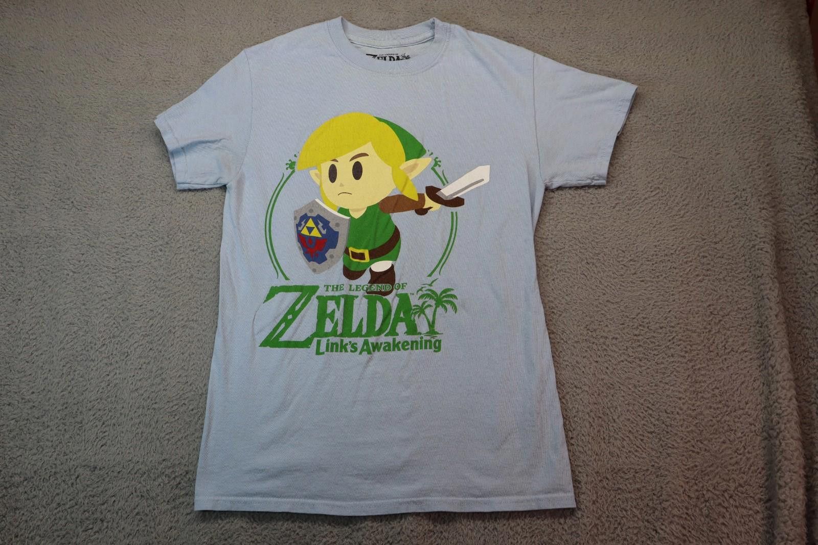 Nintendo Legend of Zelda Awakening Blue Small Shirt Official Nintendo Size US S / EU 44-46 / 1 - 2 Thumbnail