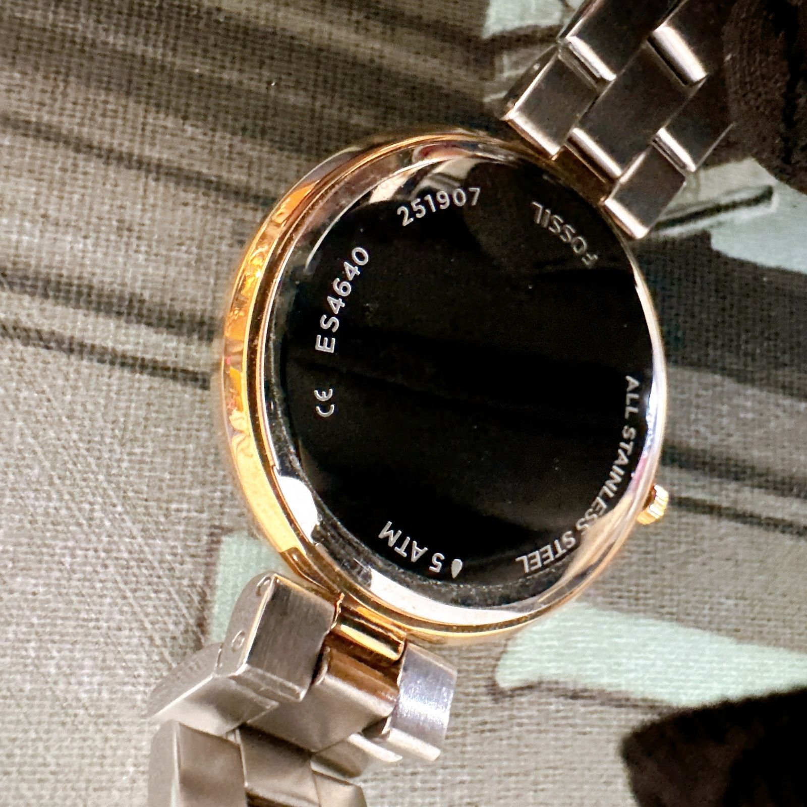 Fossil Fossil ES4640 Womens Madeline Two-Tone Stainless Steel Watch Size ONE SIZE - 4 Thumbnail