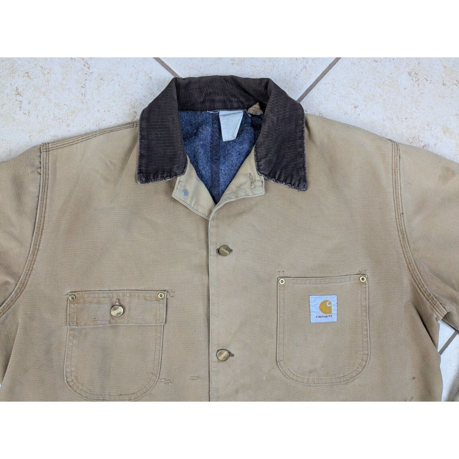 Carhartt Vtg Carhartt Chore Barn Jacket Coat Blanket Lined Canvas Size US XXL / EU 58 / 5 - 2 Thumbnail