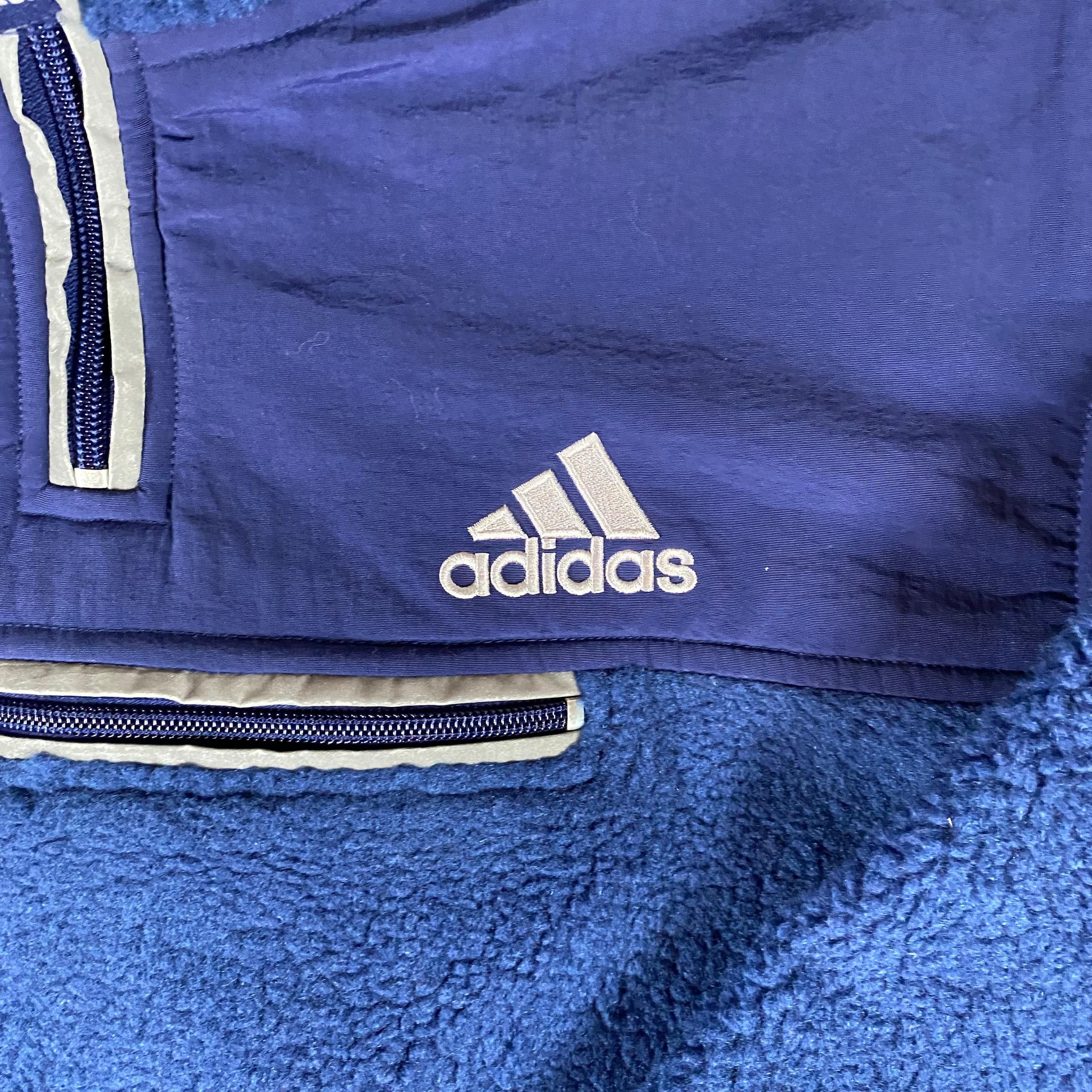 Polartec Vintage Adidas Half Zipper Polartec Sweatshirt Size US L / EU 52-54 / 3 - 6 Thumbnail