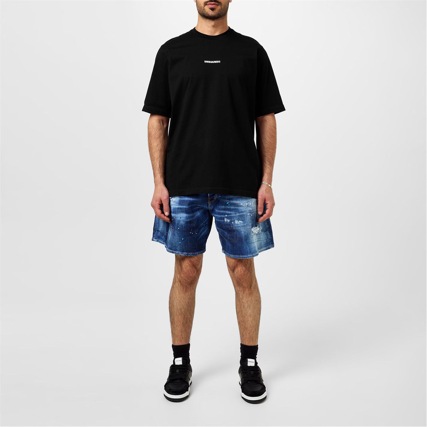 Dsquared2 o1g2r1mq0426 Logo Regular Fit T-Shirt in Black Size US XS / EU 42 / 0 - 6 Thumbnail