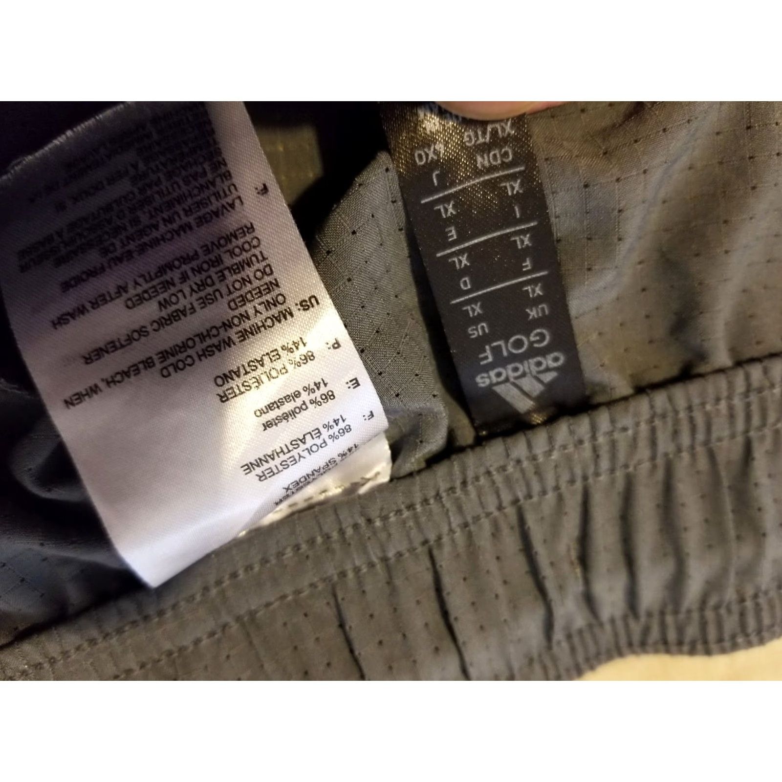 Adidas adidas Shorts XL Gray Athletic Gym Workout Golf Mens Regular Pockets Size US 36 / EU 52 - 4 Thumbnail