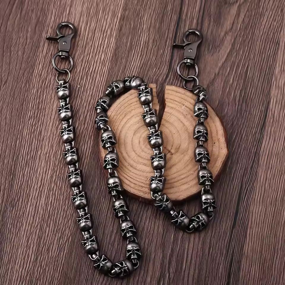 Jewelry Dark Hip Hop Skull Wallet Chain, Pants Chain Size ONE SIZE - 3 Thumbnail