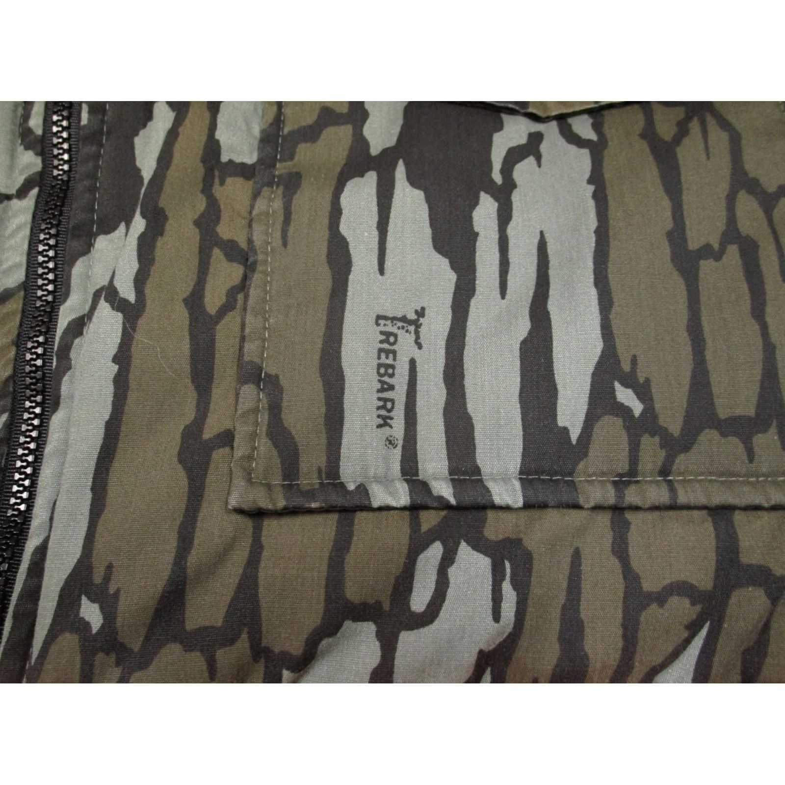 Vintage Trebark Vest Men L Camouflage Full Zip Reversible Insulated Outdoor Hiking Hunting Brown XS? Size US L / EU 52-54 / 3 - 3 Thumbnail