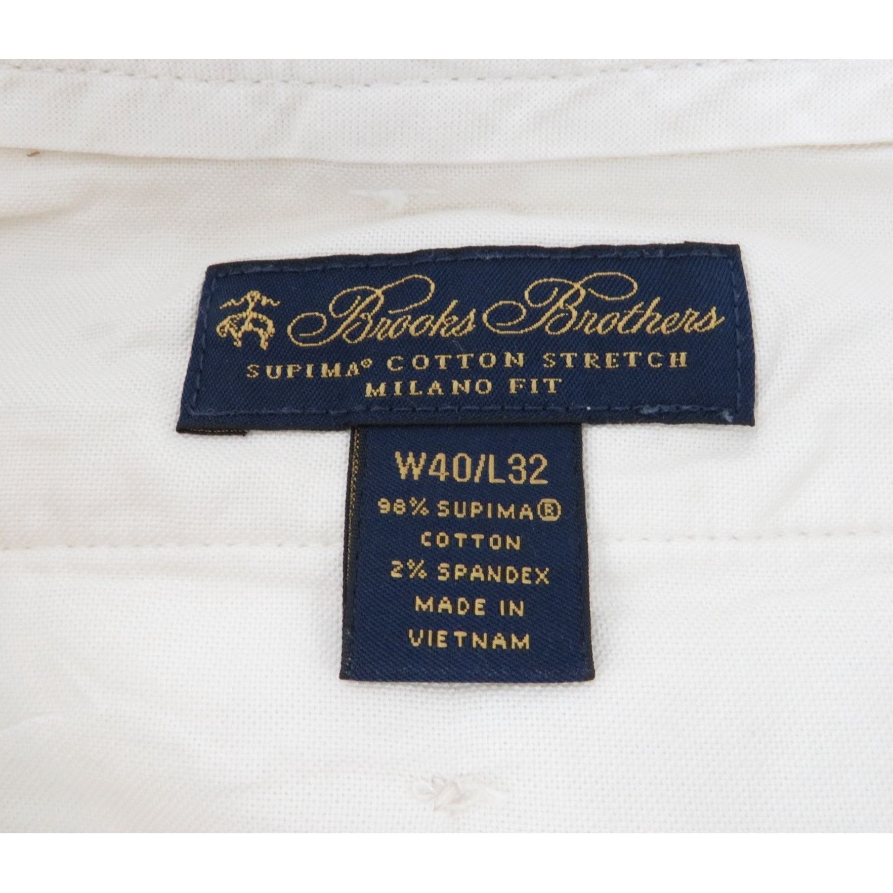 Brooks Brothers Brooks Brothers Milano Fit Mens White Chino Pants 40x32 Casu Size US 40 / EU 56 - 7 Thumbnail