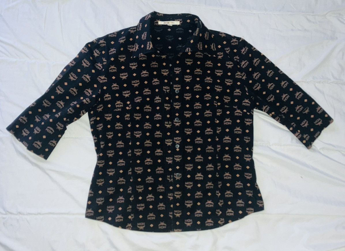 MCM MCM Brown Shirt Monogram Size US L / EU 52-54 / 3 - 1 Thumbnail