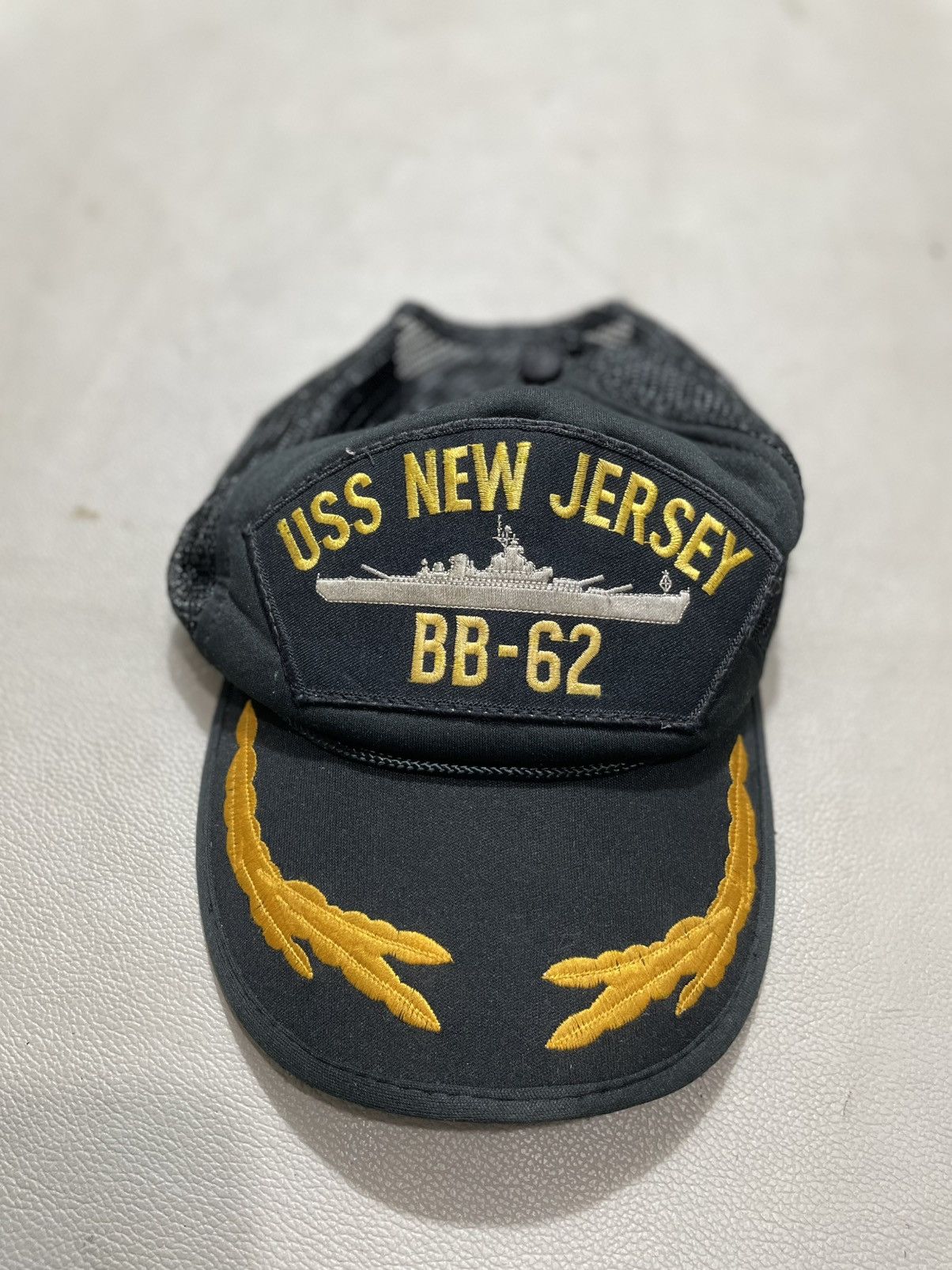 Vintage True Vintage Uss New Jersey Trucker Hat Size ONE SIZE - 2 Thumbnail