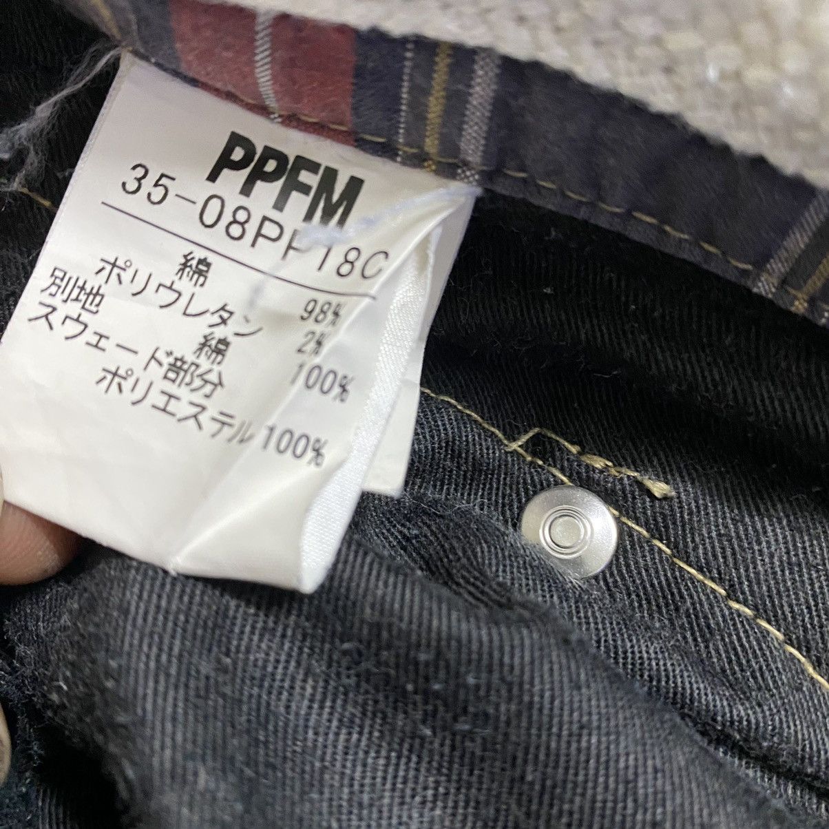 PPFM PPFM Checkered Denim Jeans Cropped Size US 31 - 22 Thumbnail