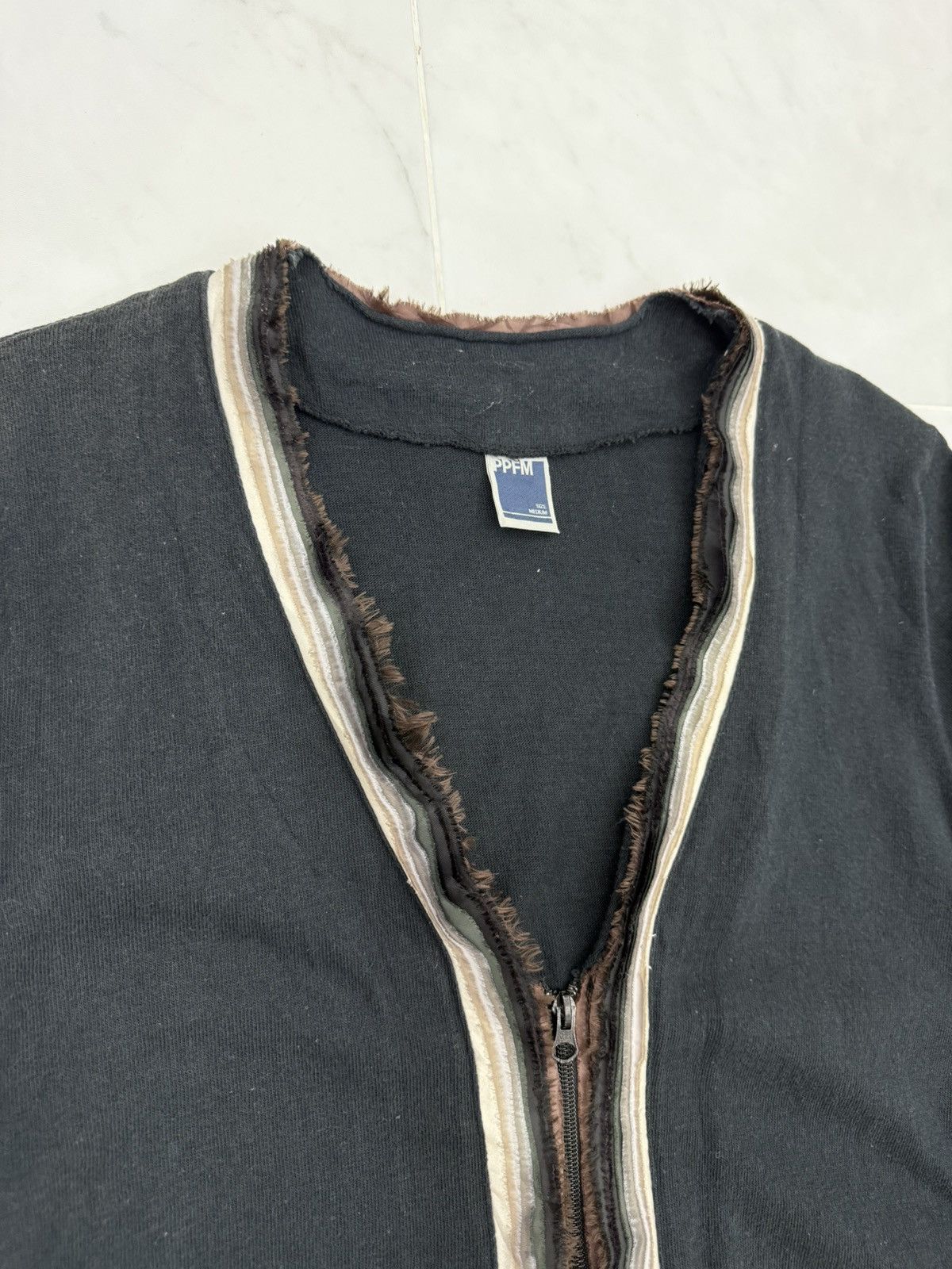 PPFM Vintage Rare PPFM Mink Fur Lined Cardigan Jacket Size US M / EU 48-50 / 2 - 2 Thumbnail