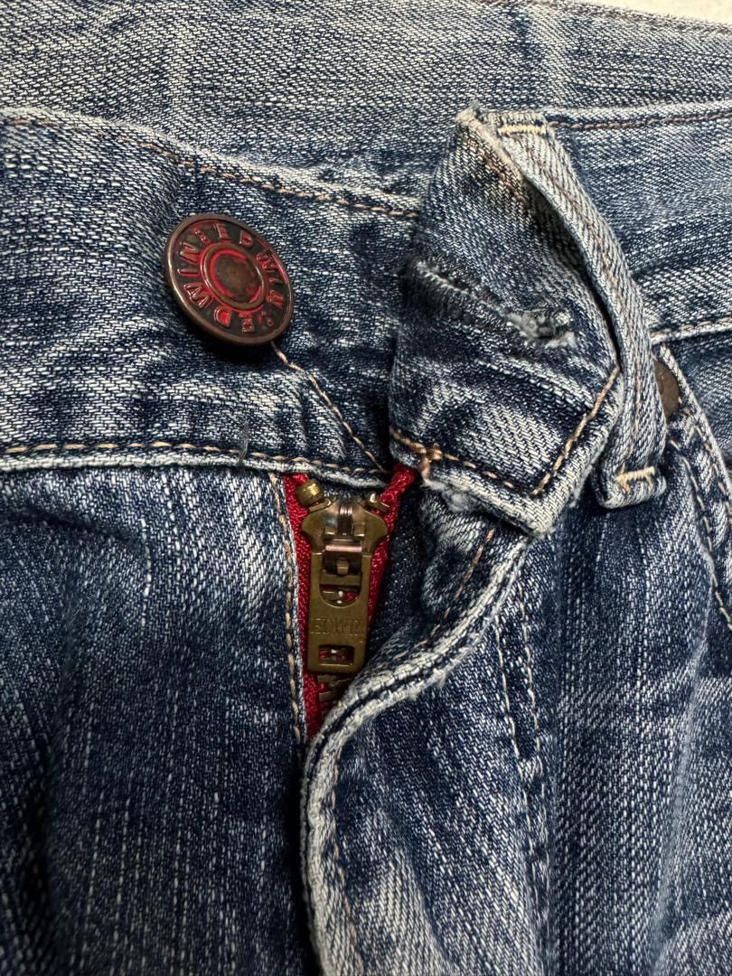 Le Grande Bleu (L.G.B.) VINTAGE EDWIN INSANE HEAVY MUDWASH WHISKER DISTRESSED DENIM Size US 32 / EU 48 - 18 Thumbnail