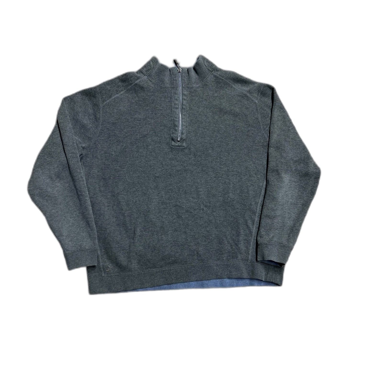 Tommy Bahama Tommy Bahama 1/4 Zip Reversible Sweatshirt Blue/ Gray XL Size US XL / EU 56 / 4 - 4 Thumbnail