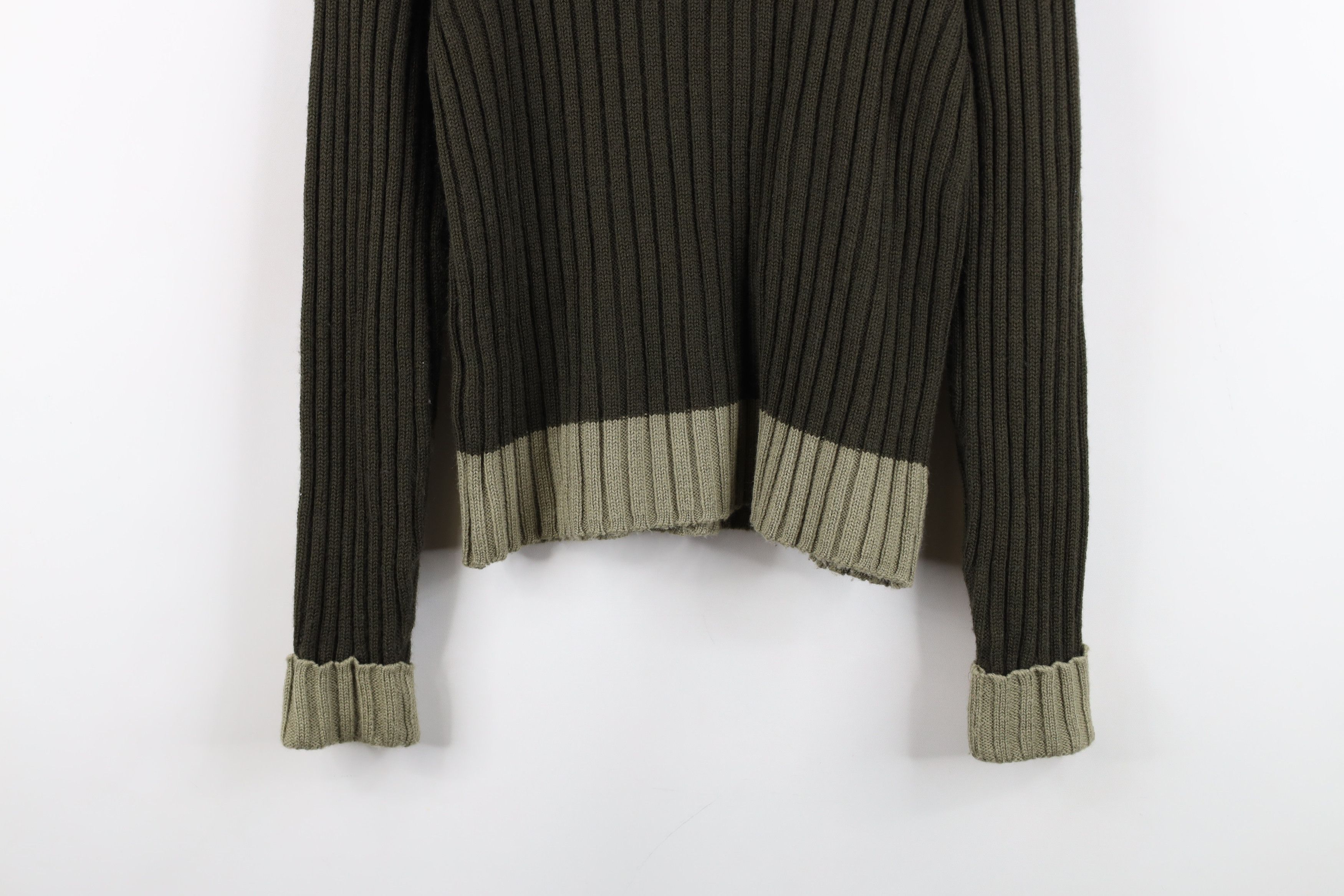 Vintage Vintage 90s Babydoll Wool Blend Chunky Ribbed Knit Sweater Size M / US 6-8 / IT 42-44 - 9 Thumbnail